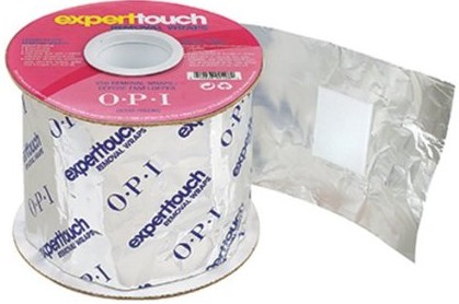 Roll of OPI Gel polish remover strips that looks like scotch tape